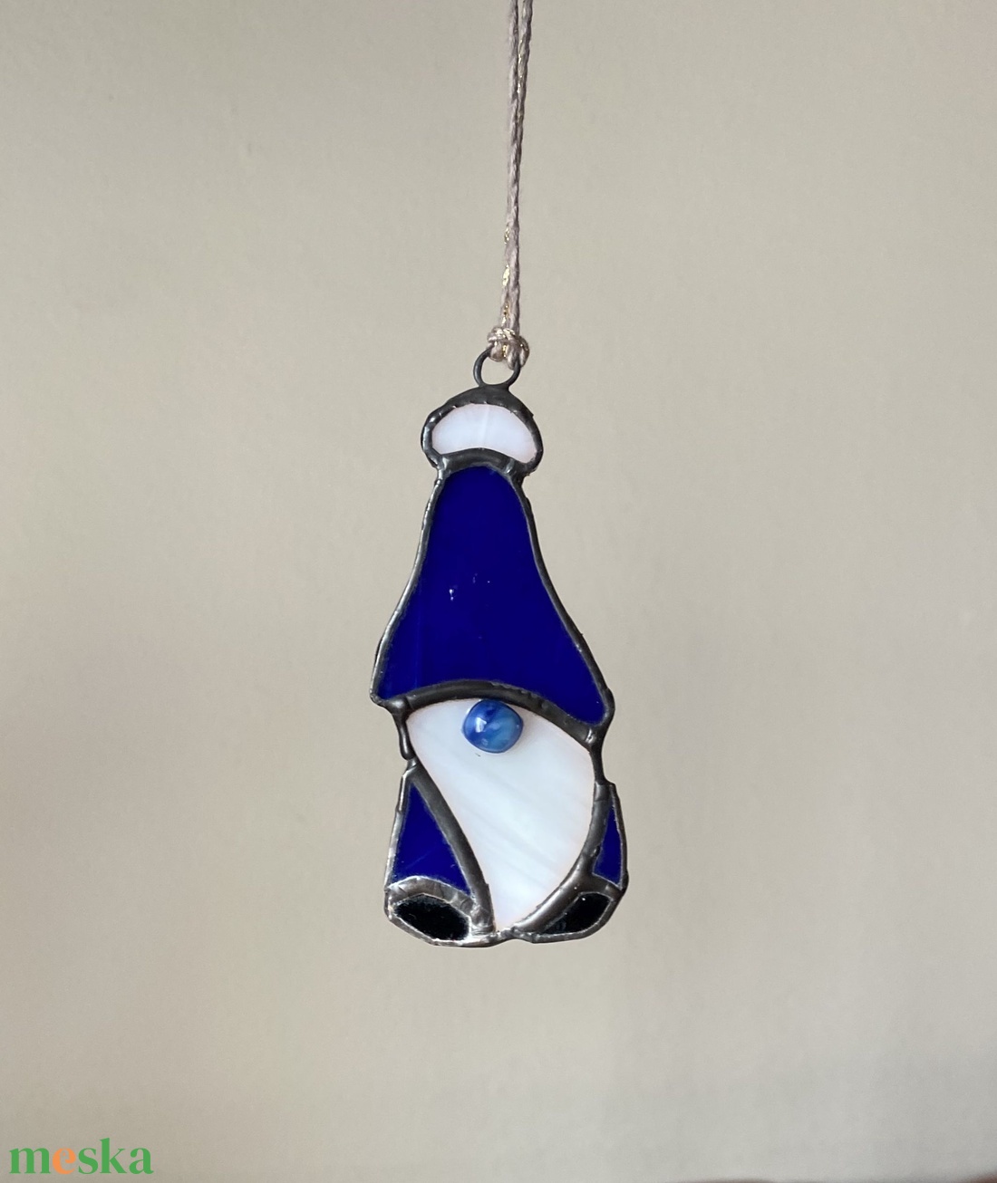 Kék manó - ablakdísz - otthon & életmód - babaszoba, gyerekszoba - babaszoba dekoráció - Meska.hu