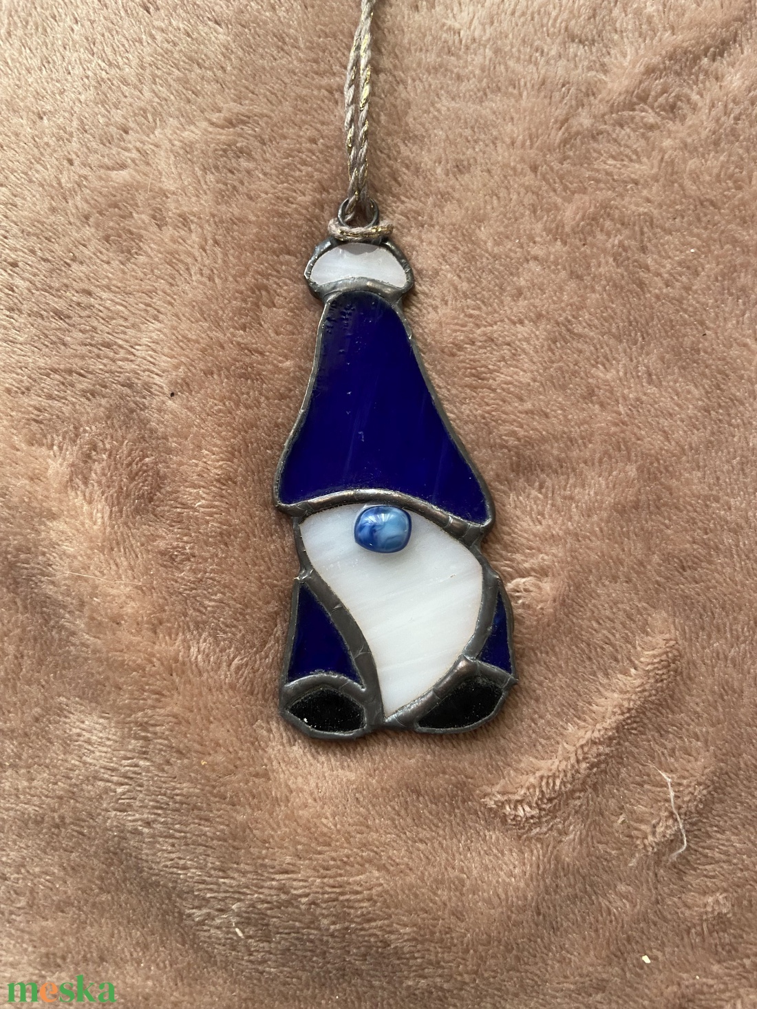 Kék manó - ablakdísz - otthon & életmód - babaszoba, gyerekszoba - babaszoba dekoráció - Meska.hu