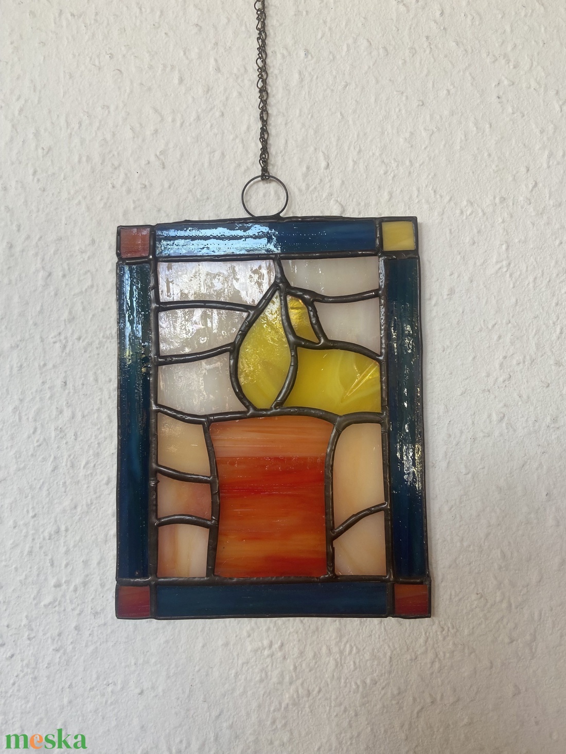 Gyertyafény ablakdísz - otthon & életmód - dekoráció - ajtó- és ablak dekoráció - ablakdísz - Meska.hu