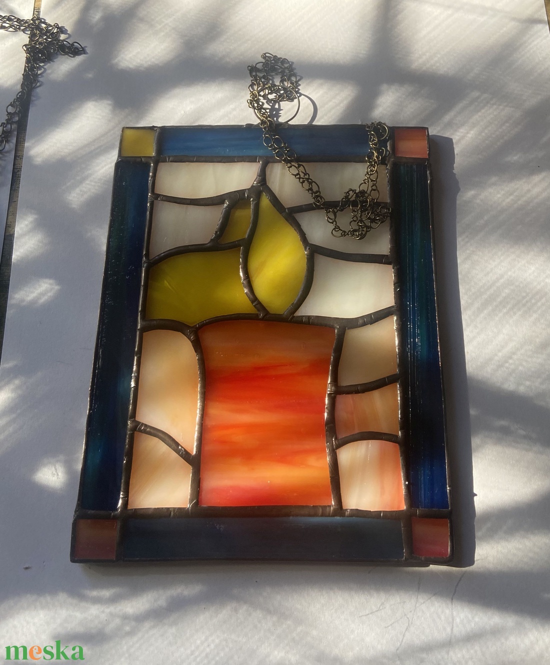 Gyertyafény ablakdísz - otthon & életmód - dekoráció - ajtó- és ablak dekoráció - ablakdísz - Meska.hu