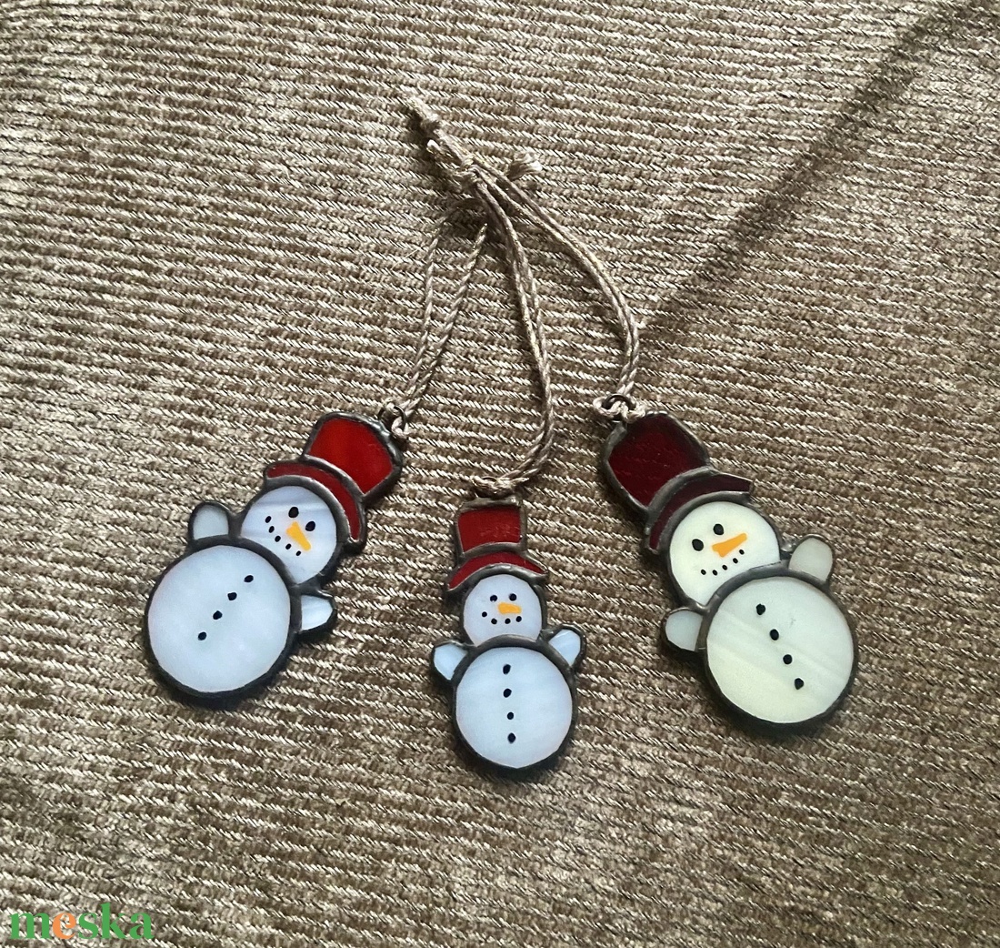 Hóamber karácsonyfadísz - karácsony - karácsonyi lakásdekoráció - karácsonyfadíszek - Meska.hu