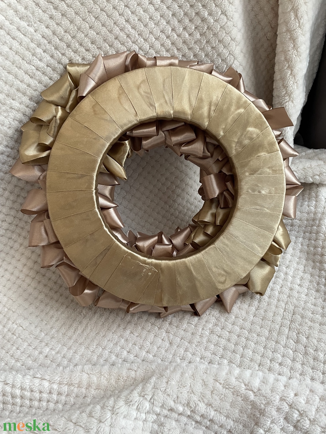  Édes karamell koszorú - karácsony - adventi díszek - adventi ajtódísz - Meska.hu