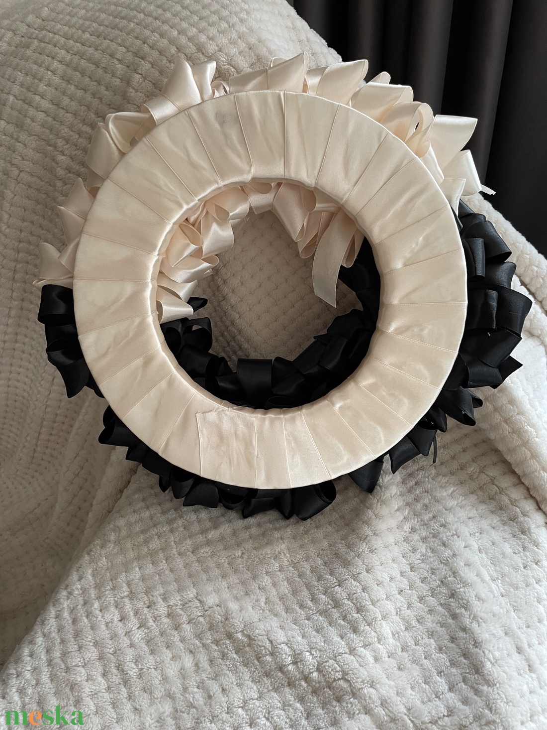 Ében ragyogás  koszorú - karácsony - adventi díszek - adventi ajtódísz - Meska.hu