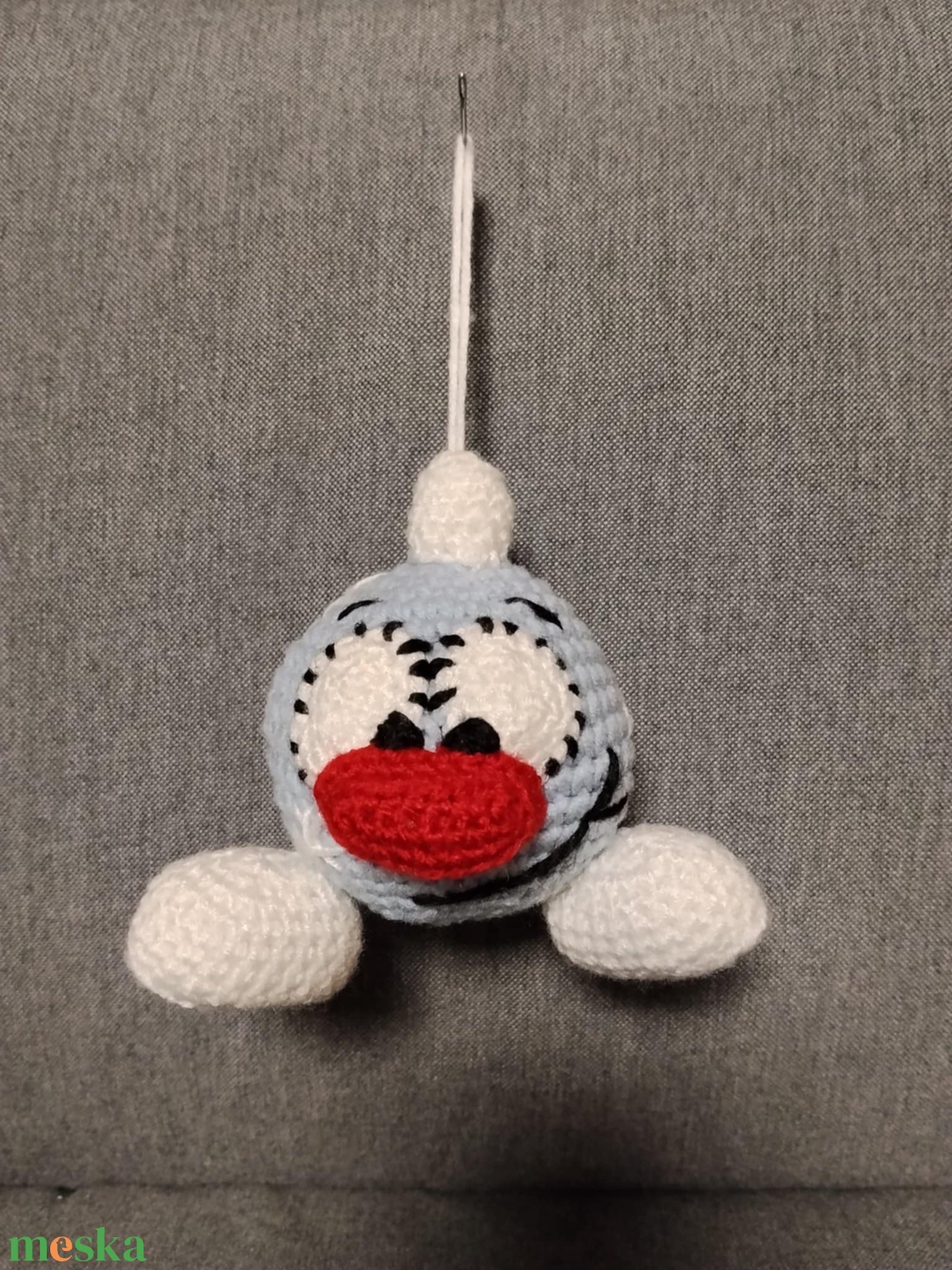 Horgolt fenyőfa gömb - karácsony - karácsonyi lakásdekoráció - karácsonyfadíszek - Meska.hu