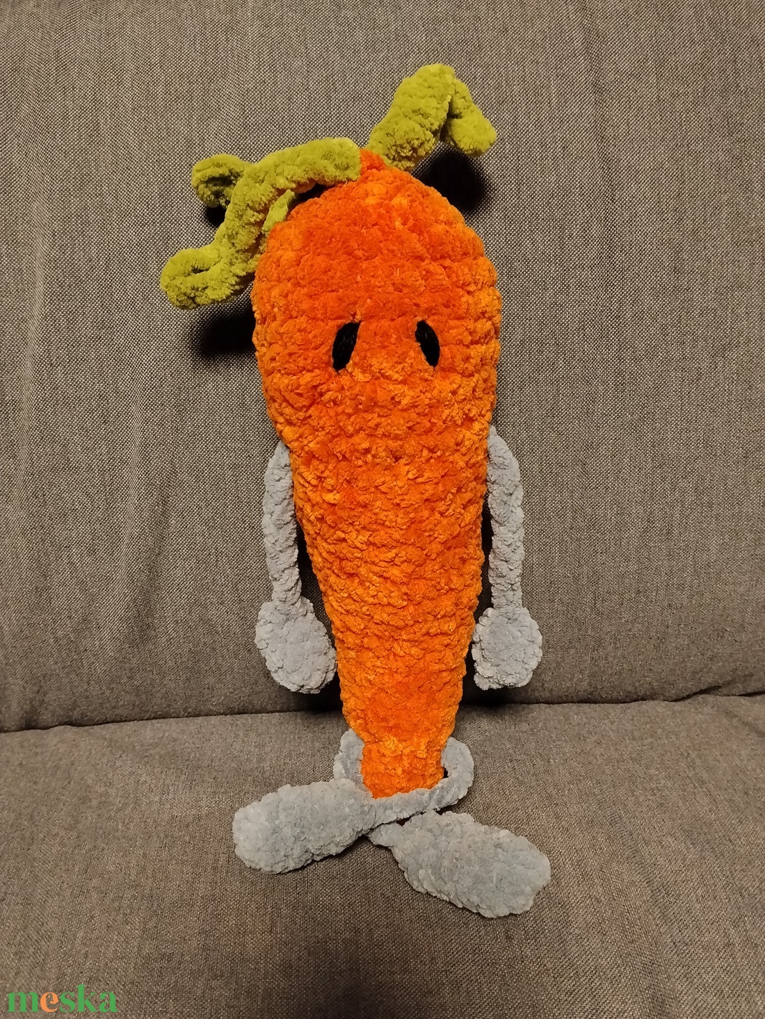 Horgolt sárgarépa  - játék & sport - gyerekkonyha - játék gyümölcsök és zöldségek - Meska.hu