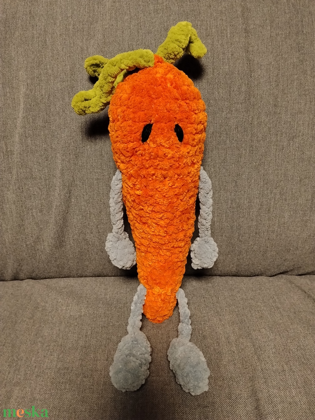 Horgolt sárgarépa  - játék & sport - gyerekkonyha - játék gyümölcsök és zöldségek - Meska.hu