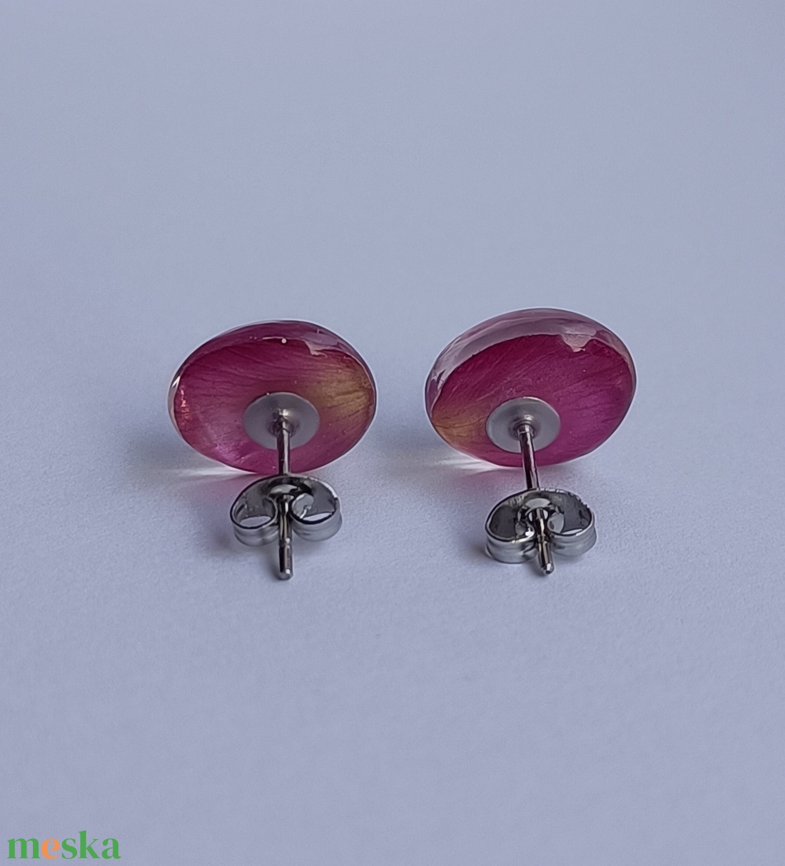 Rózsaszirom fülbevaló 05 - ékszer - fülbevaló - pötty fülbevaló - Meska.hu