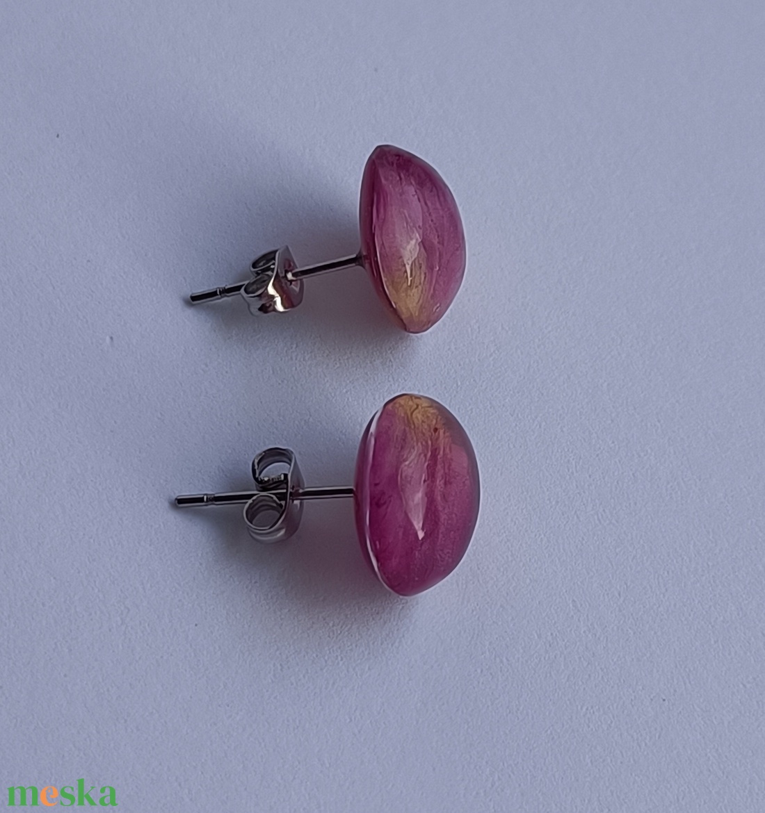 Rózsaszirom fülbevaló 05 - ékszer - fülbevaló - pötty fülbevaló - Meska.hu