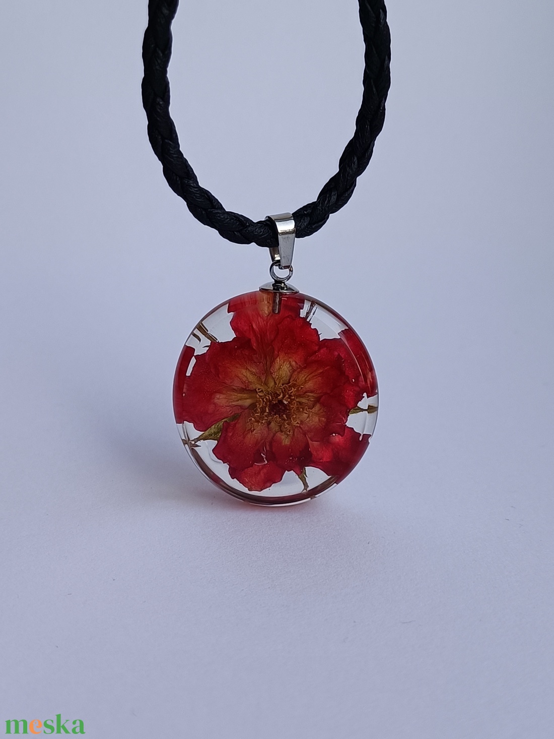 Rózsa medál 01 - ékszer - nyaklánc - medál - Meska.hu