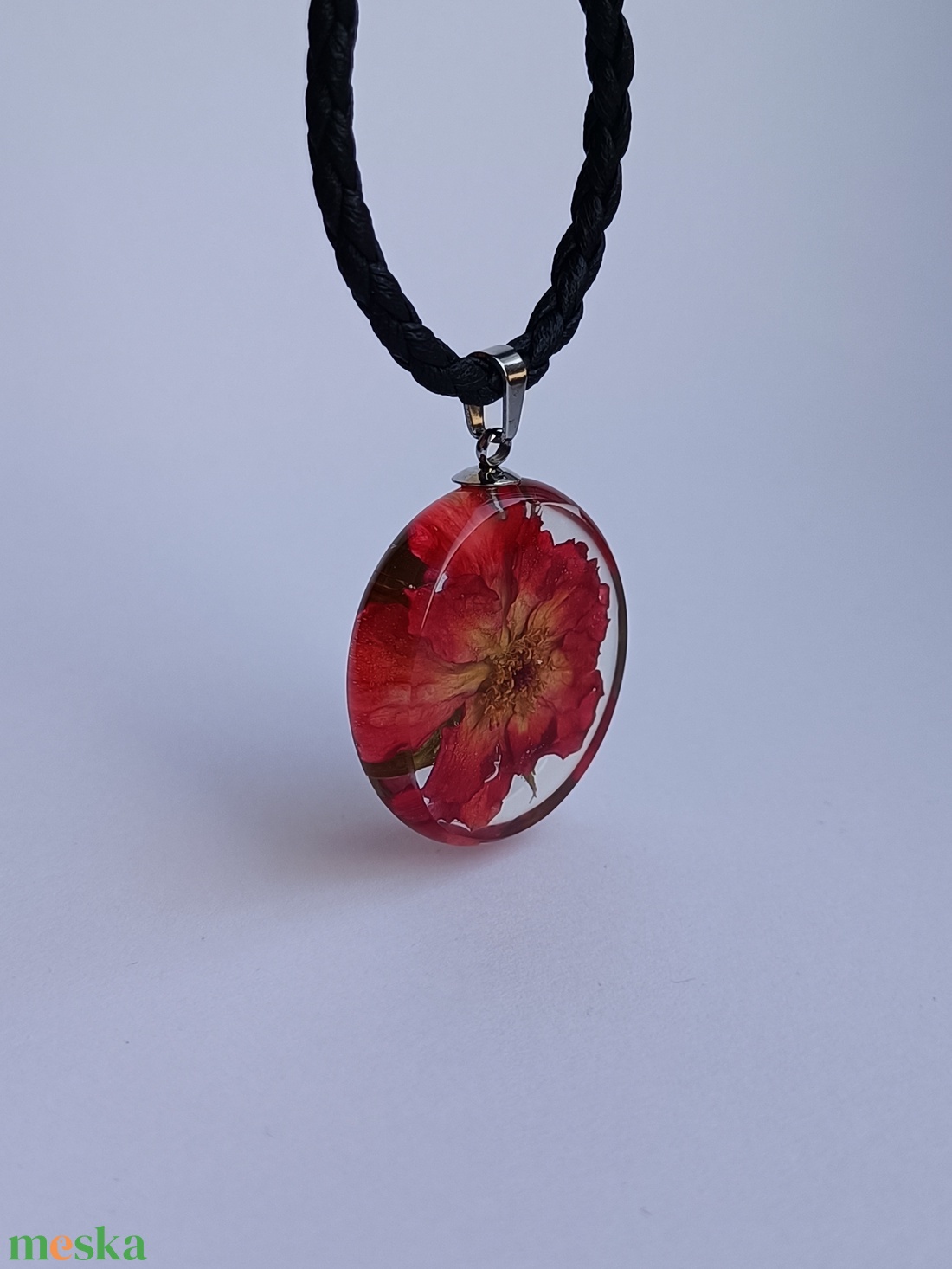 Rózsa medál 01 - ékszer - nyaklánc - medál - Meska.hu