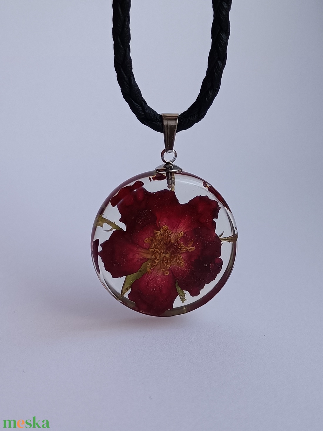 Rózsa medál 02 - ékszer - nyaklánc - medál - Meska.hu