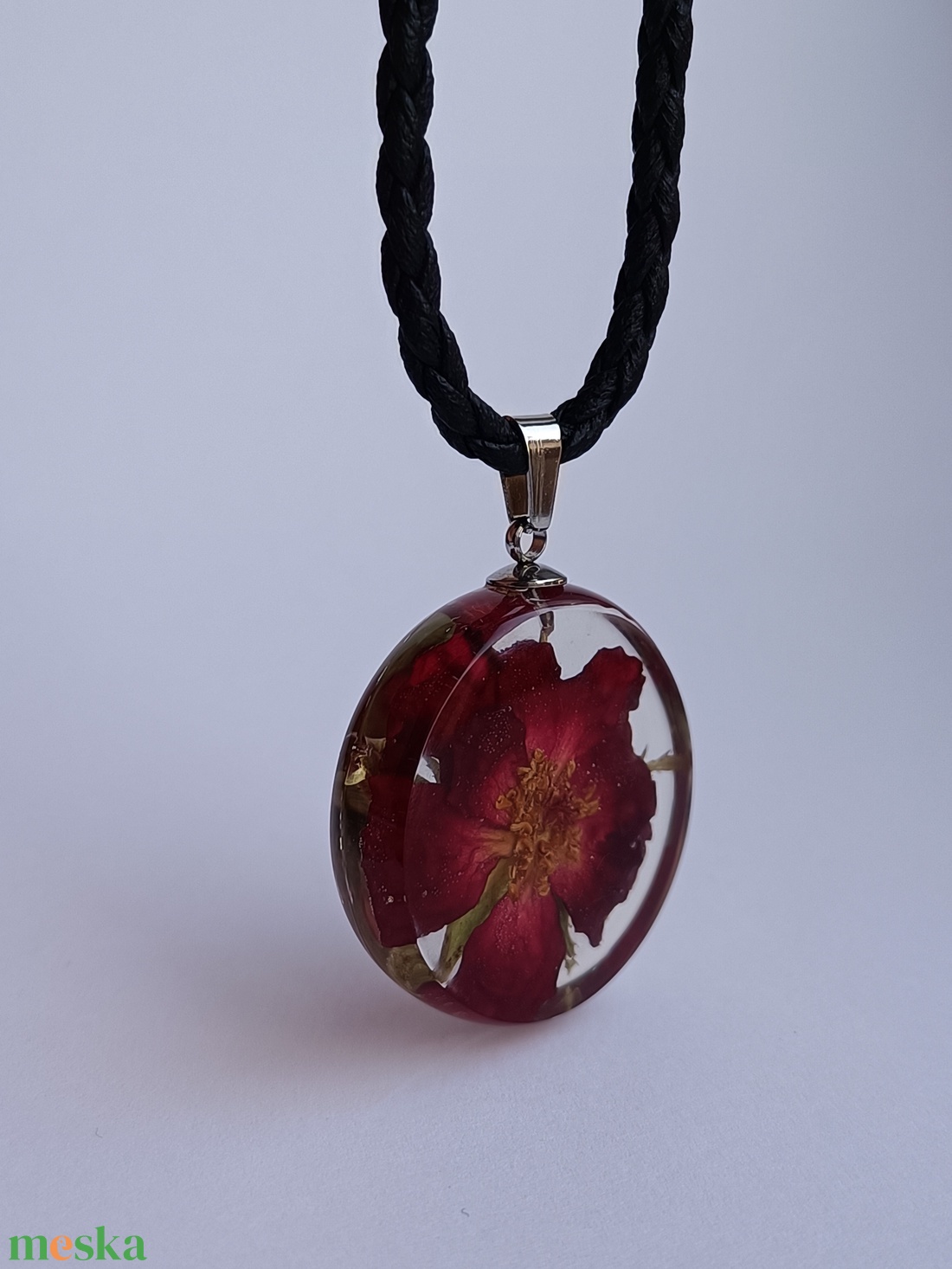 Rózsa medál 02 - ékszer - nyaklánc - medál - Meska.hu