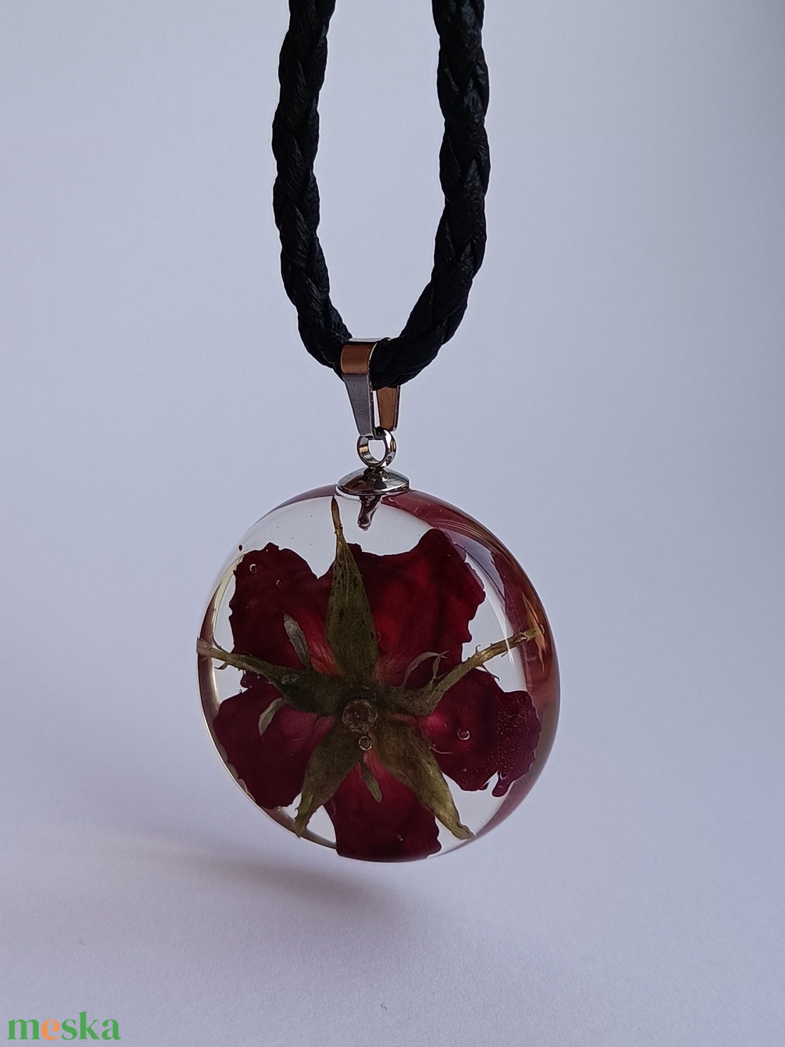 Rózsa medál 02 - ékszer - nyaklánc - medál - Meska.hu