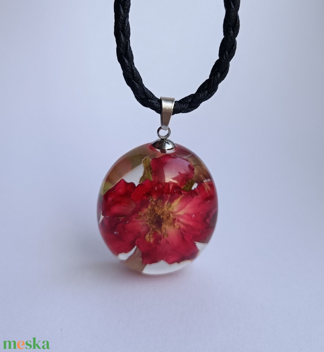 Rózsa medál 03 - ékszer - nyaklánc - medál - Meska.hu