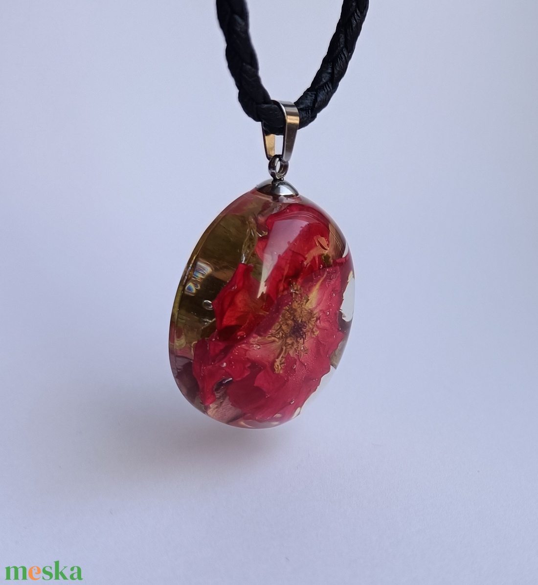 Rózsa medál 03 - ékszer - nyaklánc - medál - Meska.hu