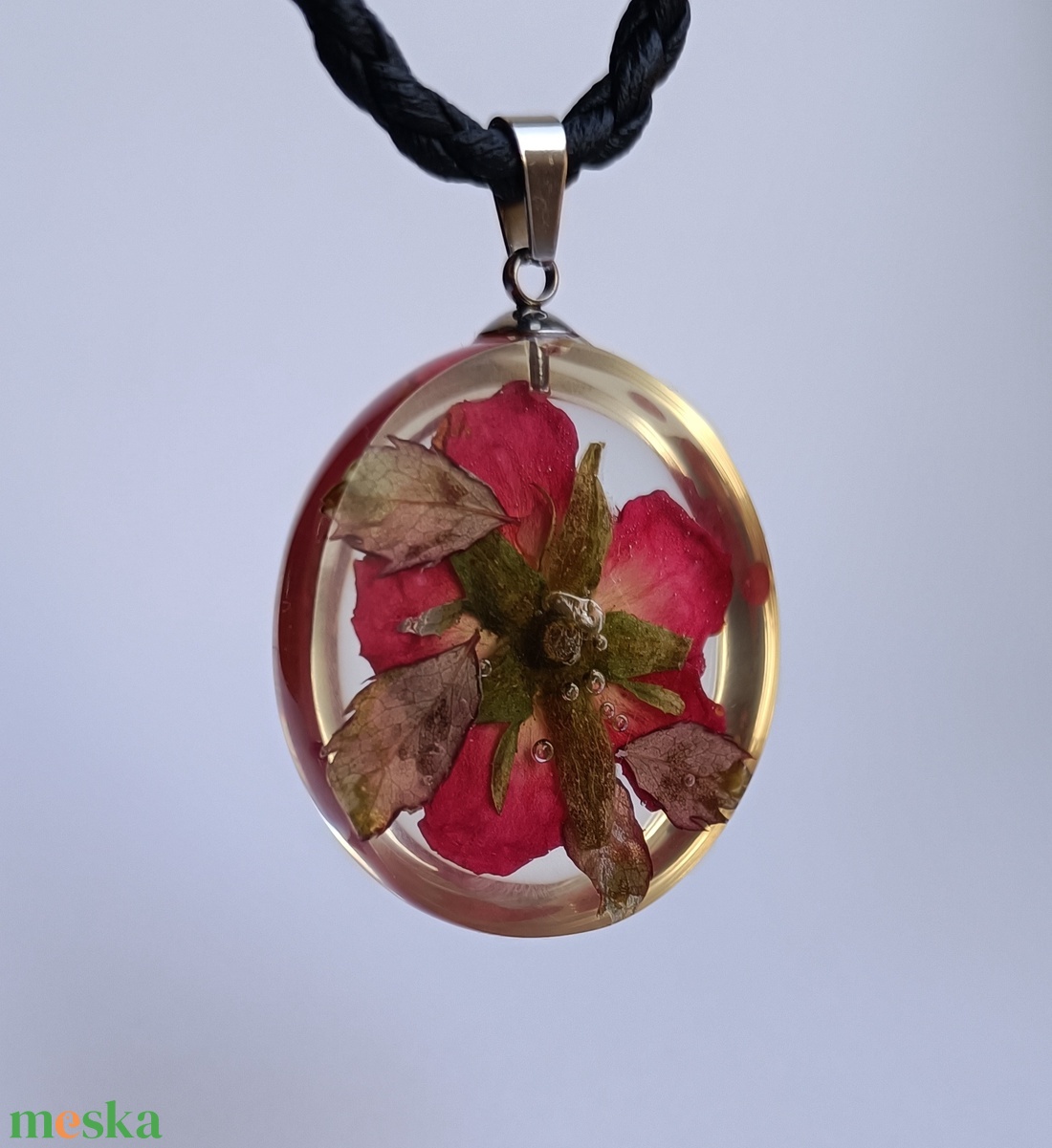 Rózsa medál 03 - ékszer - nyaklánc - medál - Meska.hu