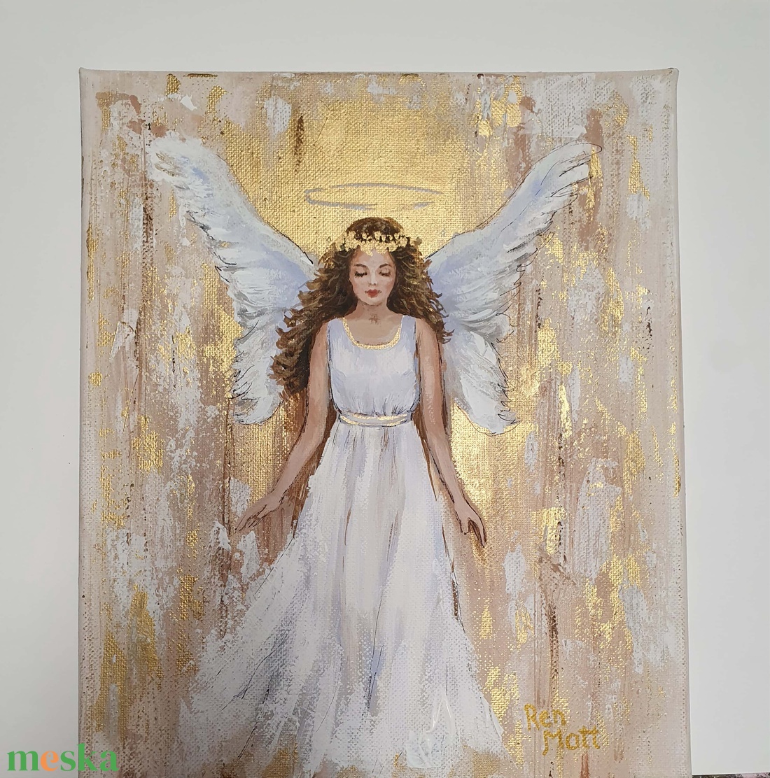 'Őrangyal' akril festmény - művészet - festmény - akril - Meska.hu