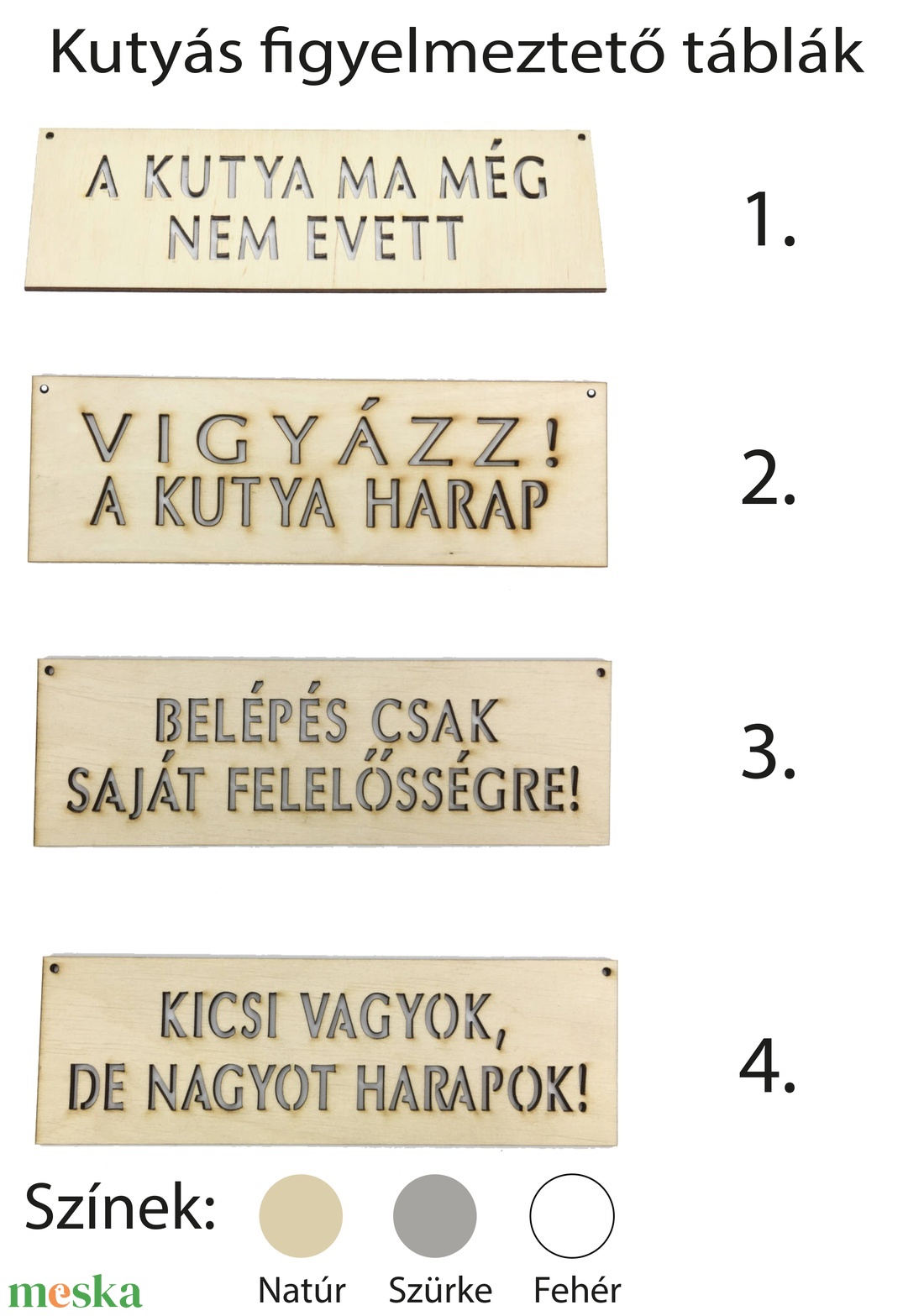 Kutyás figyelmeztető fa tábla, A kutya ma még nem evett, Vigyázz a kutya harap - otthon & életmód - ház & kert - névtábla - Meska.hu Kutyás figyelmeztető fa tábla, A kutya ma még nem evett, Vigyázz a kutya harap - otthon & életmód - ház & kert - névtábla - Meska.hu