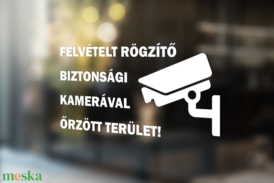 Kamerával megfigyelt terület matrica ablakra, kirakatra, piktogram - otthon & életmód - dekoráció - ajtó- és ablak dekoráció - ablakmatrica - Meska.hu Kamerával megfigyelt terület matrica ablakra, kirakatra, piktogram - otthon & életmód - dekoráció - ajtó- és ablak dekoráció - ablakmatrica - Meska.hu