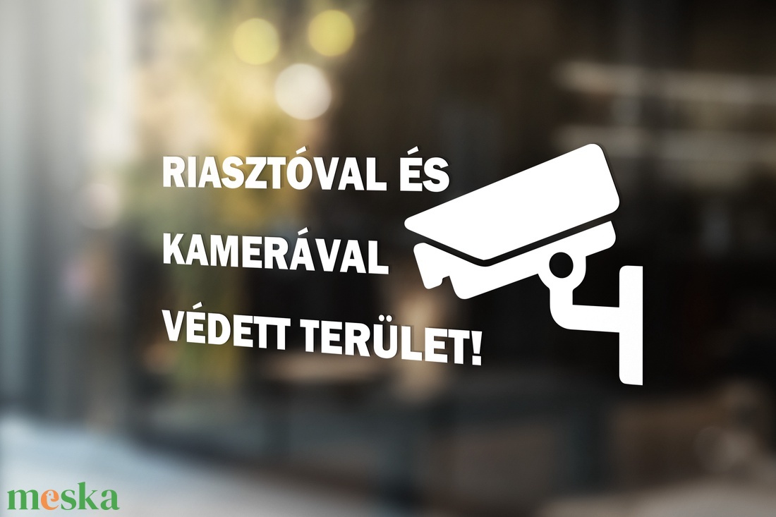 Kamerával megfigyelt terület matrica ablakra, kirakatra, piktogram - otthon & életmód - dekoráció - ajtó- és ablak dekoráció - ablakmatrica - Meska.hu Kamerával megfigyelt terület matrica ablakra, kirakatra, piktogram - otthon & életmód - dekoráció - ajtó- és ablak dekoráció - ablakmatrica - Meska.hu