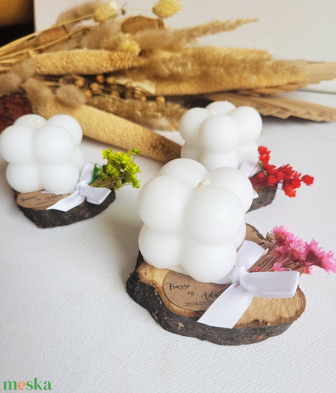 Esküvői gyertya fa korongon köszönőajándék, mini bubi - esküvő - emlék & ajándék - köszönőajándék - Meska.hu Esküvői gyertya fa korongon köszönőajándék, mini bubi - esküvő - emlék & ajándék - köszönőajándék - Meska.hu