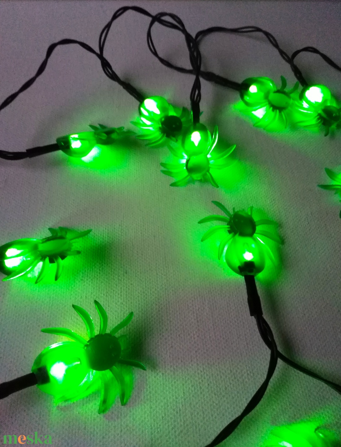 Halloween pók, tök led világító dekoráció, 160cm - otthon & életmód - dekoráció - halloween - halloweeni dekoráció - Meska.hu