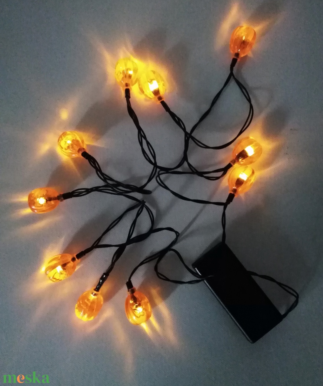 Halloween pók, tök led világító dekoráció, 160cm - otthon & életmód - dekoráció - halloween - halloweeni dekoráció - Meska.hu