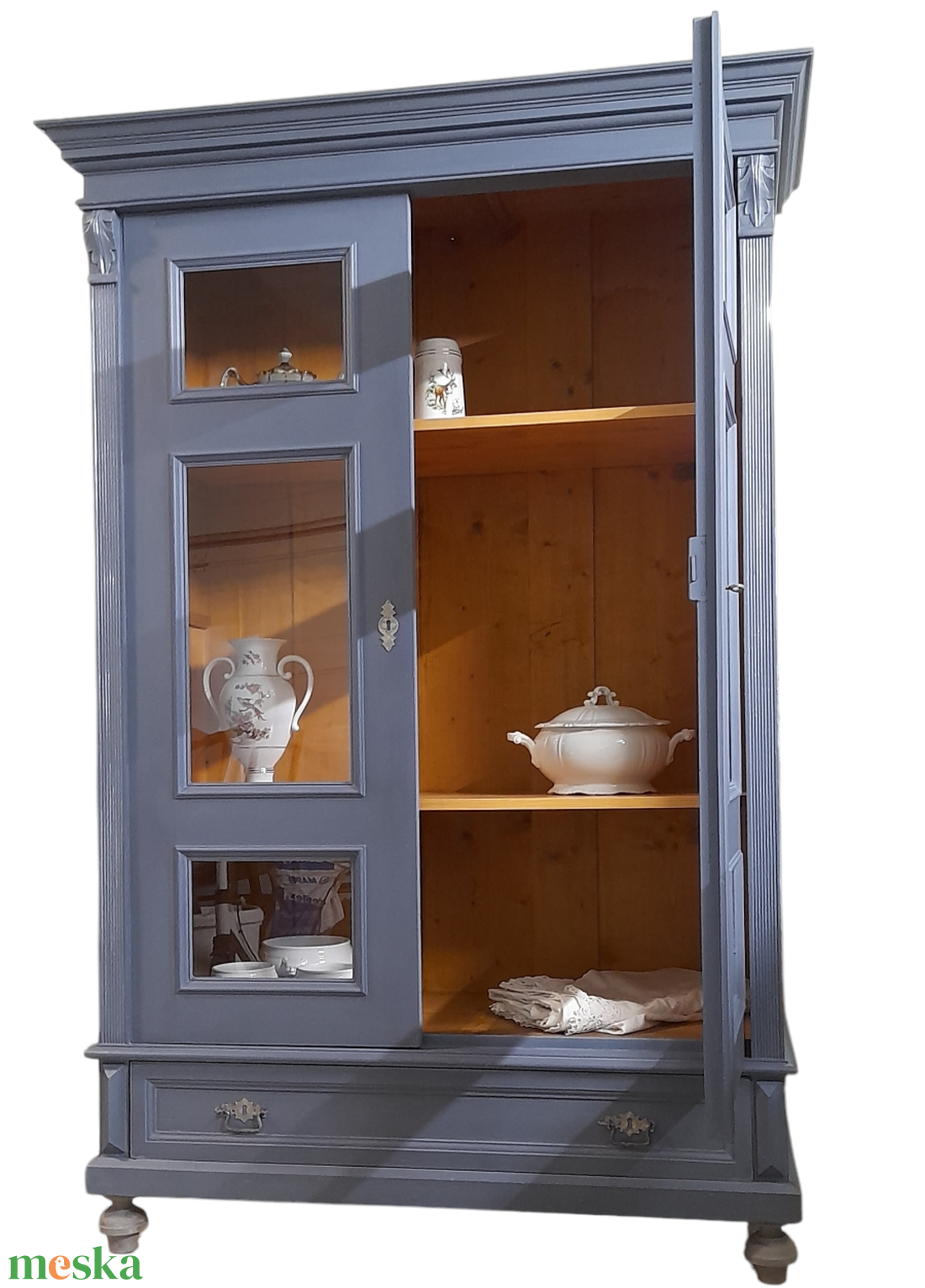 Vitrines tálalószekrény ónémet - otthon & életmód - bútor - szekrény - Meska.hu Vitrines tálalószekrény ónémet - otthon & életmód - bútor - szekrény - Meska.hu