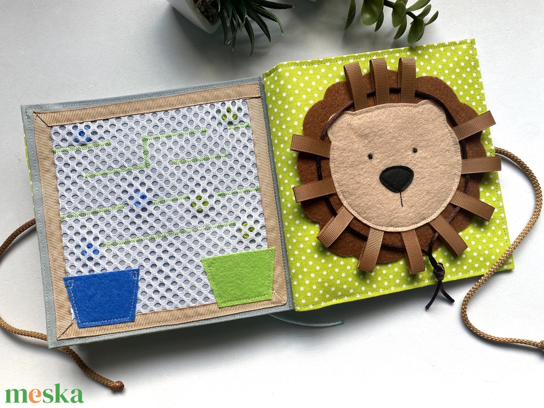 Csendeskönyv 6 oldallal, fejlesztőkönyv, matatókönyv 1 éves kortól, egyedi ajándék gyerekeknek - játék & sport - textilkönyv & babakönyv - Meska.hu