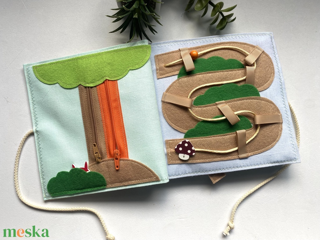 Csendeskönyv 6 oldallal, fejlesztőkönyv, matatókönyv 1 éves kortól, egyedi ajándék gyerekeknek - játék & sport - textilkönyv & babakönyv - Meska.hu