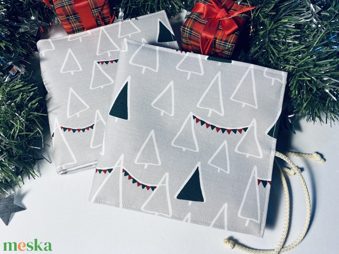 Karácsonyi ajandék, matatókönyv gyerekeknek, fejlesztőkönyv, csendeskönyv 1 éves kortól, egyedi ajándék gyerekeknek - játék & sport - textilkönyv & babakönyv - Meska.hu