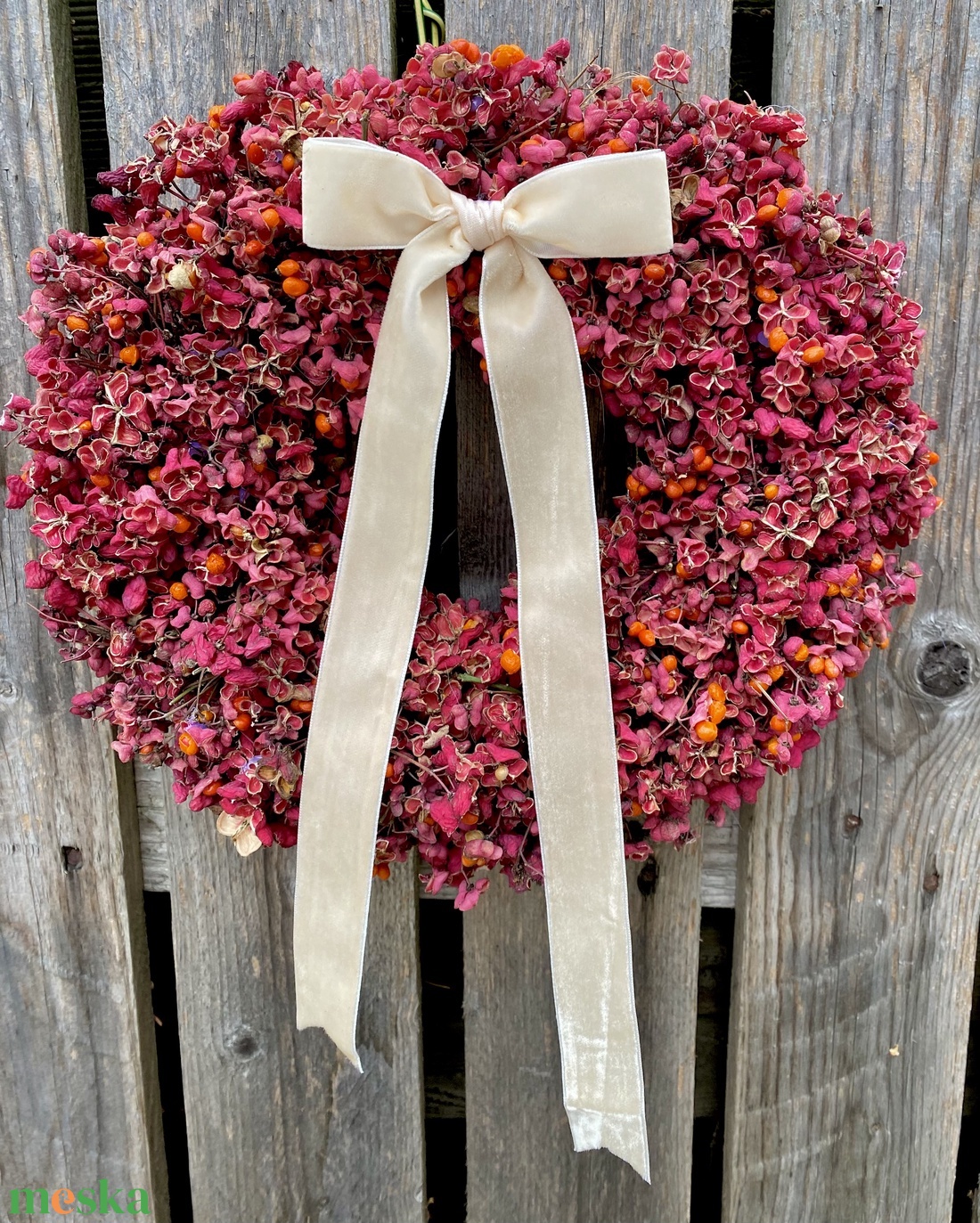 Kecskerágó koszorú - otthon & életmód - dekoráció - virágdísz és tartó - koszorú - Meska.hu