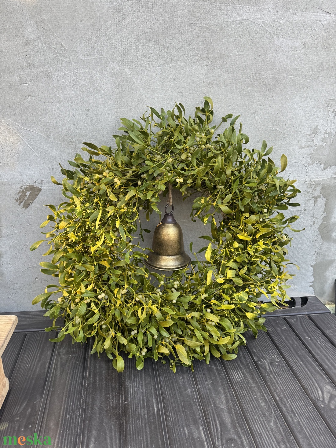 Extra nagy Fagyöngy koszorú - otthon & életmód - dekoráció - virágdísz és tartó - koszorú - Meska.hu