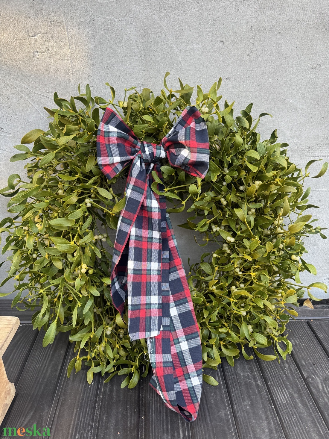 Extra nagy Fagyöngy koszorú - otthon & életmód - dekoráció - virágdísz és tartó - koszorú - Meska.hu