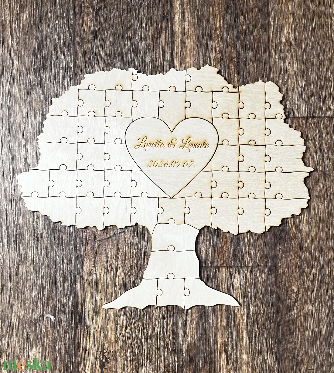 Puzzle fa esküvői alternatív vendégkönyv fából - esküvő - emlék & ajándék - vendégkönyv - Meska.hu Puzzle fa esküvői alternatív vendégkönyv fából - esküvő - emlék & ajándék - vendégkönyv - Meska.hu