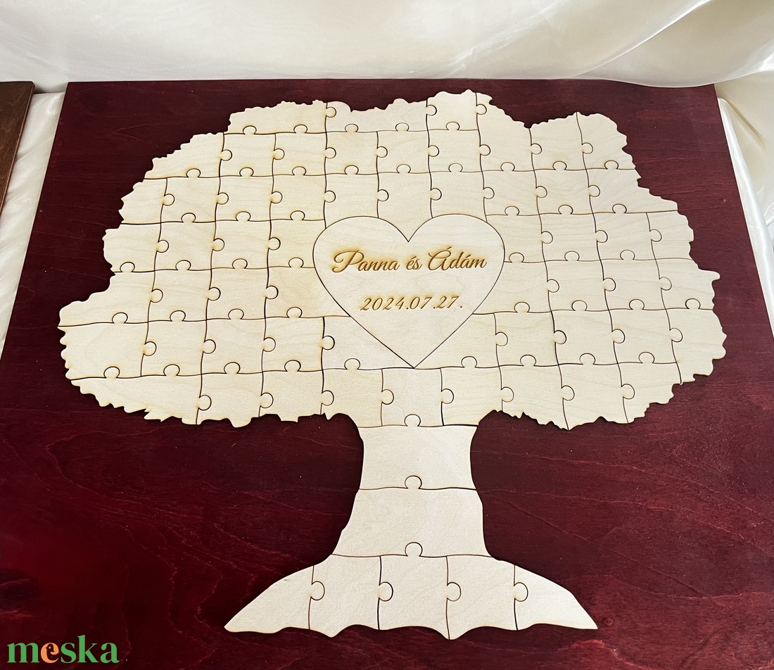 Puzzle fa esküvői alternatív vendégkönyv fából - esküvő - emlék & ajándék - vendégkönyv - Meska.hu Puzzle fa esküvői alternatív vendégkönyv fából - esküvő - emlék & ajándék - vendégkönyv - Meska.hu