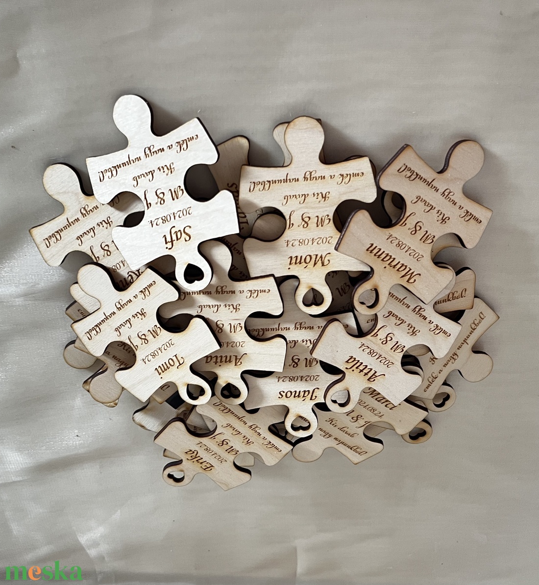Puzzle köszönetajándék és ültető esküvőre - esküvő - emlék & ajándék - köszönőajándék - Meska.hu Puzzle köszönetajándék és ültető esküvőre - esküvő - emlék & ajándék - köszönőajándék - Meska.hu