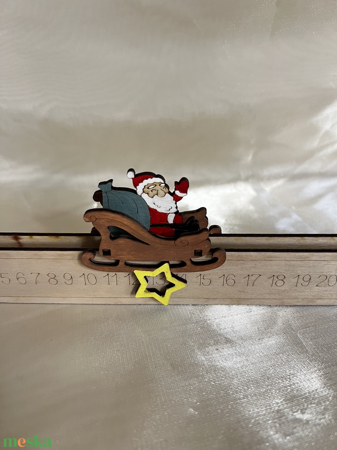 Télapó a szánon adventi visszaszámláló - karácsony - adventi díszek - adventi naptár - Meska.hu Télapó a szánon adventi visszaszámláló - karácsony - adventi díszek - adventi naptár - Meska.hu