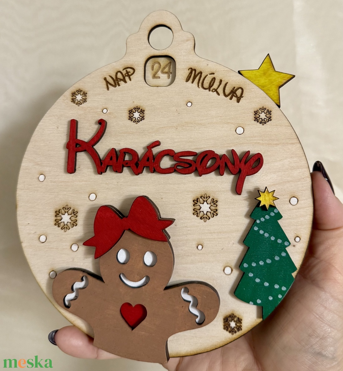 Adventi visszaszámoló karácsonyfadísz - karácsony - adventi díszek - adventi naptár - Meska.hu Adventi visszaszámoló karácsonyfadísz - karácsony - adventi díszek - adventi naptár - Meska.hu