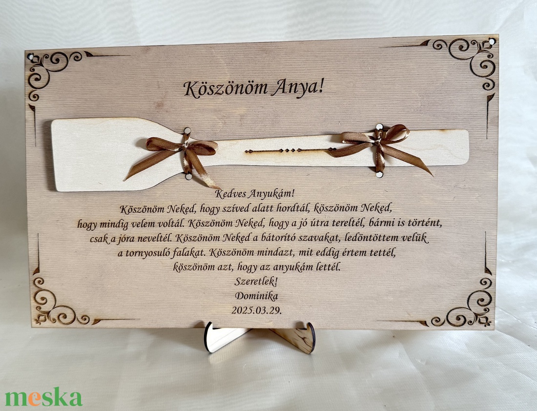 Szülőköszöntő ajándék fakanalas kép esküvő alkalmából - esküvő - emlék & ajándék - szülőköszöntő ajándék - Meska.hu