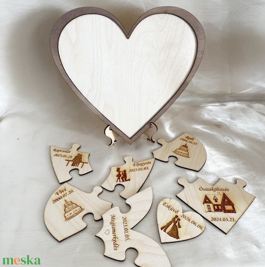 Puzzle ceremónia esküvőre - esküvő - emlék & ajándék - nászajándék - ceremónia szett - Meska.hu Puzzle ceremónia esküvőre - esküvő - emlék & ajándék - nászajándék - ceremónia szett - Meska.hu
