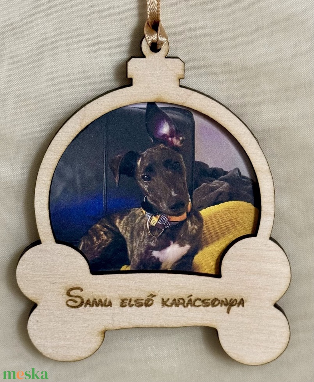 Fotóhelyes karácsonyfadíszek babáknak, kutyáknak, cicáknak - karácsony - karácsonyi lakásdekoráció - karácsonyfadíszek - Meska.hu