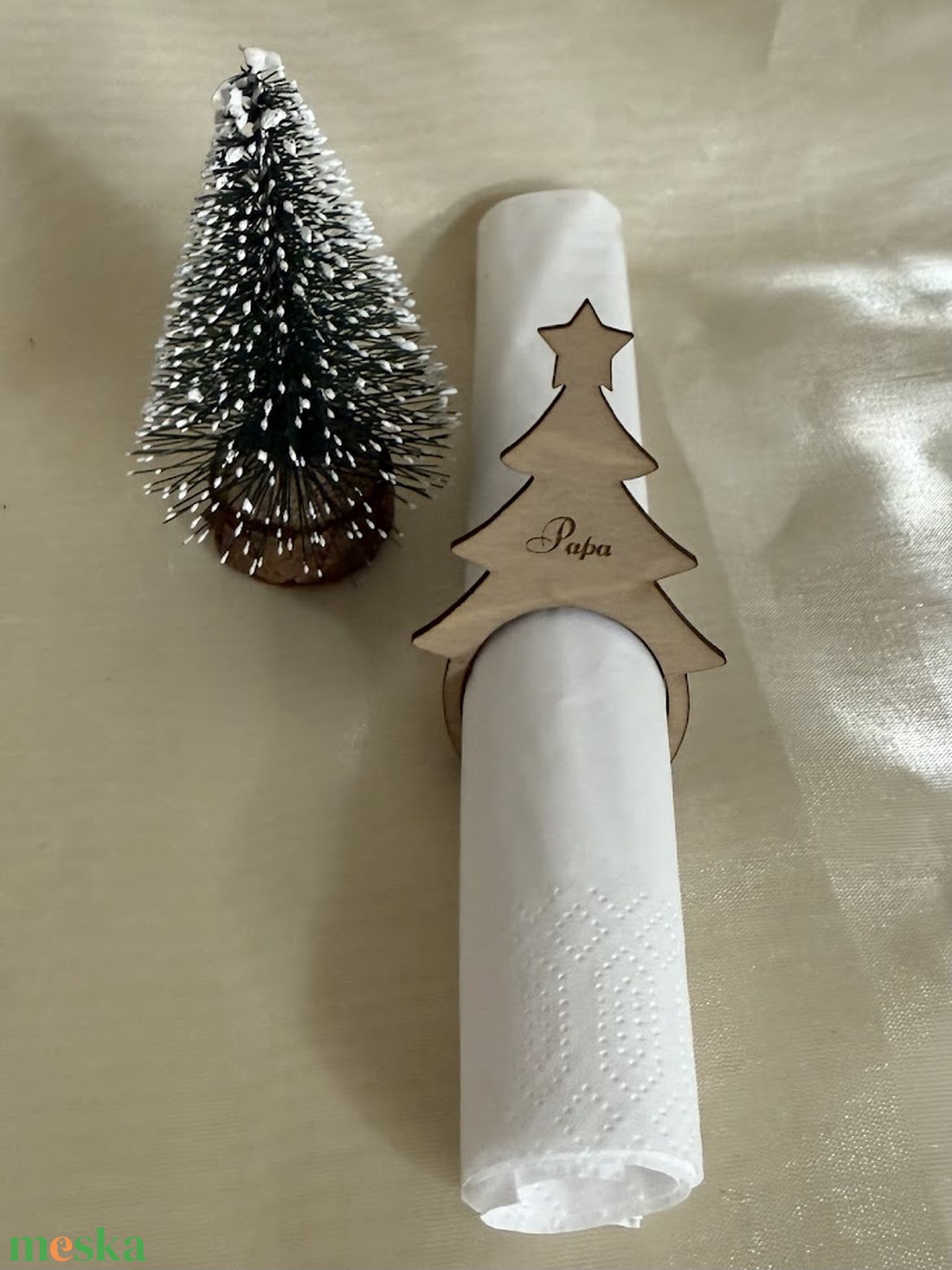 Karácsonyi szalvétagyűrű - karácsony - karácsonyi lakásdekoráció - karácsonyfadíszek - Meska.hu