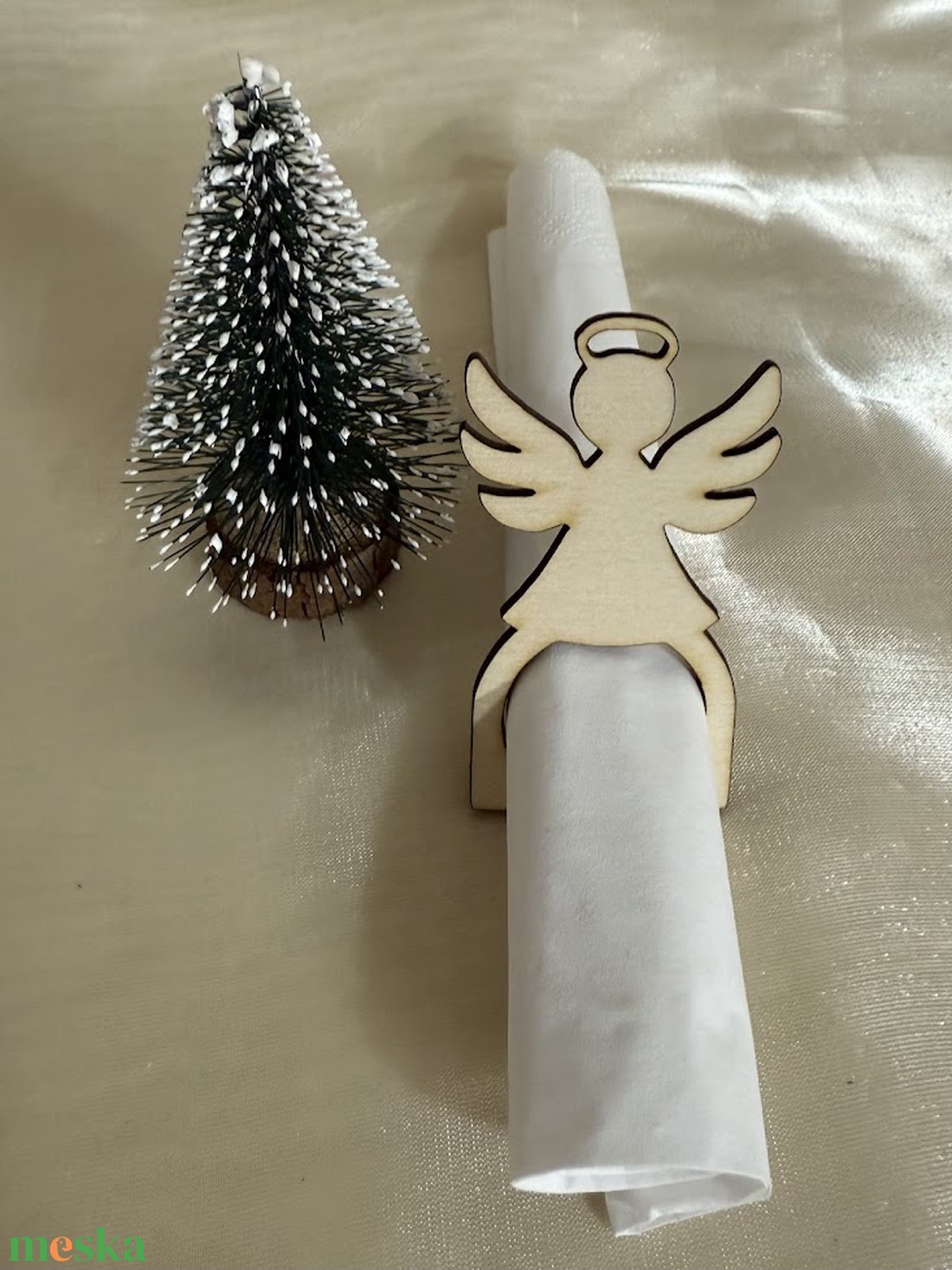 Karácsonyi szalvétagyűrű - karácsony - karácsonyi lakásdekoráció - karácsonyfadíszek - Meska.hu