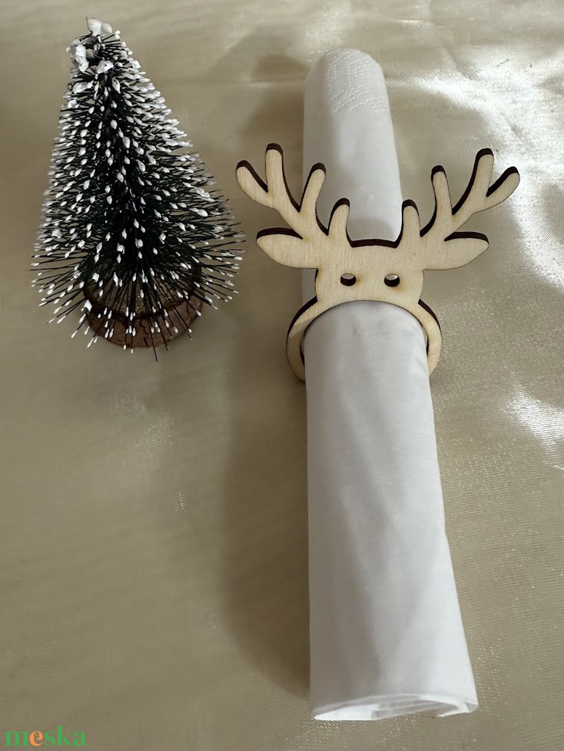 Karácsonyi szalvétagyűrű - karácsony - karácsonyi lakásdekoráció - karácsonyfadíszek - Meska.hu