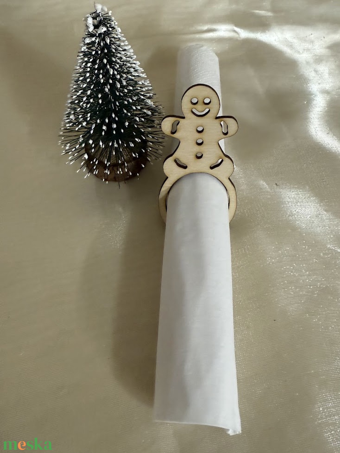 Karácsonyi szalvétagyűrű - karácsony - karácsonyi lakásdekoráció - karácsonyfadíszek - Meska.hu