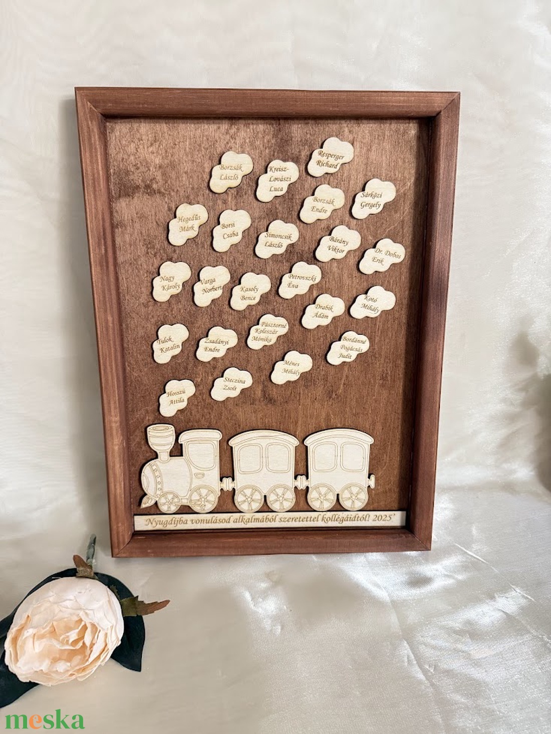 Nyugdíjba vonulásra alternatív vendégkönyv egyedi kivitelben - otthon & életmód - dekoráció - ajtó- és ablak dekoráció - ajtótábla - Meska.hu