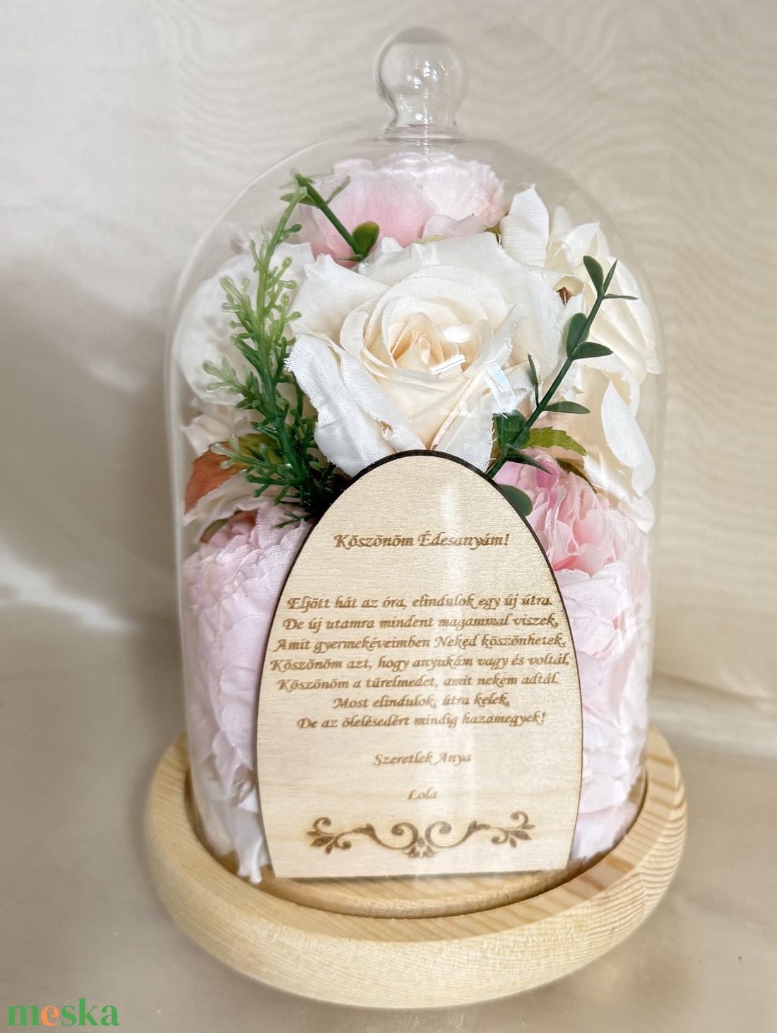 Virágbúra szülőköszöntő ajándék esküvőre, születésnapra - esküvő - emlék & ajándék - szülőköszöntő ajándék - Meska.hu