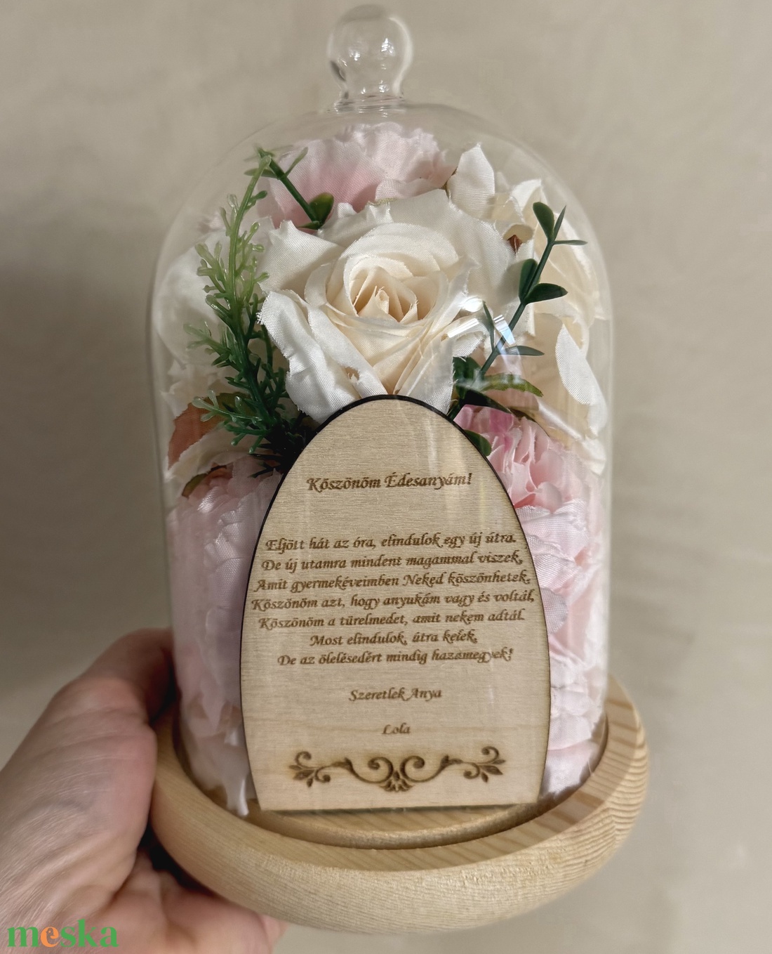 Virágbúra szülőköszöntő ajándék esküvőre, születésnapra - esküvő - emlék & ajándék - szülőköszöntő ajándék - Meska.hu