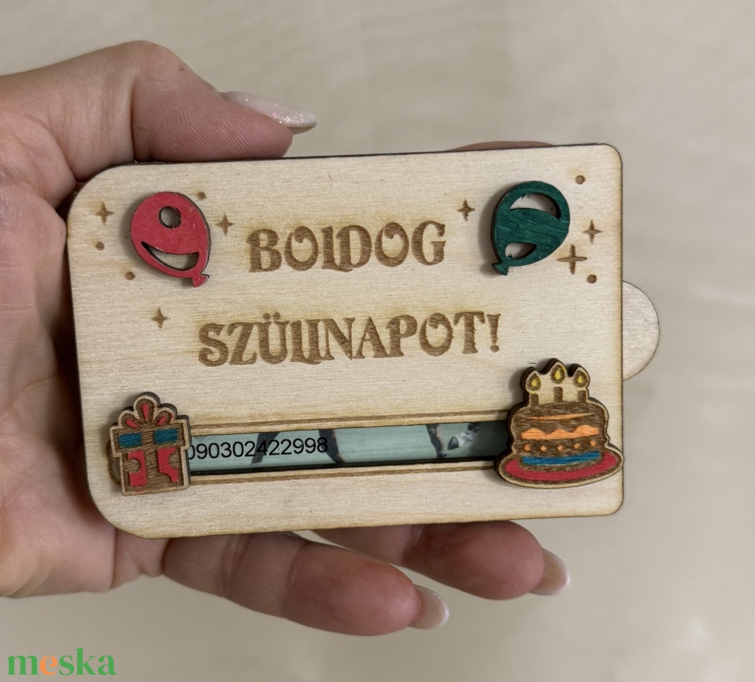 Ajándékkártya átadó dobozka - otthon & életmód - papír, írószer - ajándékozás kellékei - ajándékkísérő - Meska.hu